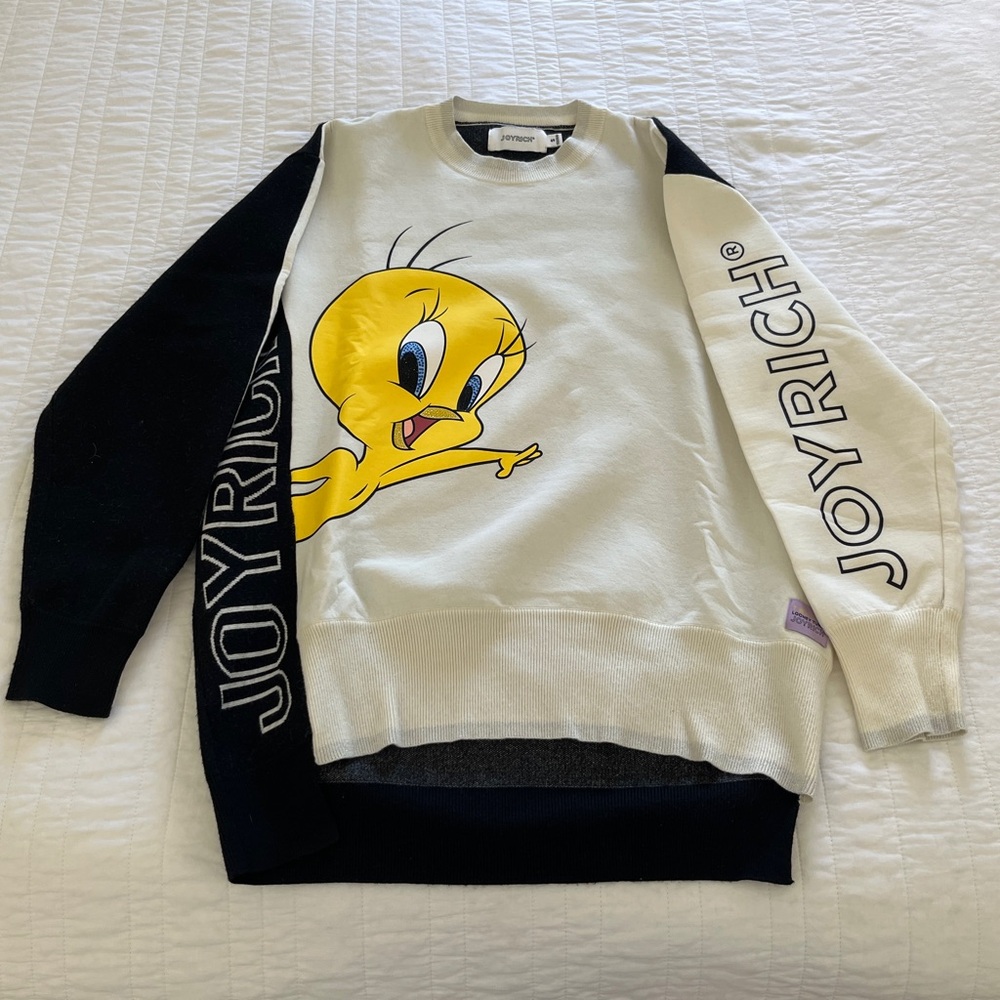 Joyrich Crewneck Sweater - Black, White, and Yellow